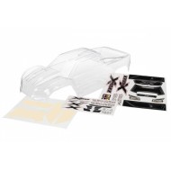 Body X-Maxx clear, untrimmed with decal sheet