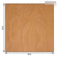 Aircraft Birch Plywood 0.5 x 915 x 915 mm 3-ply