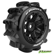 Tires & Wheels ST-PADDLE 1/8 Truck (Beadlock) Black (2)